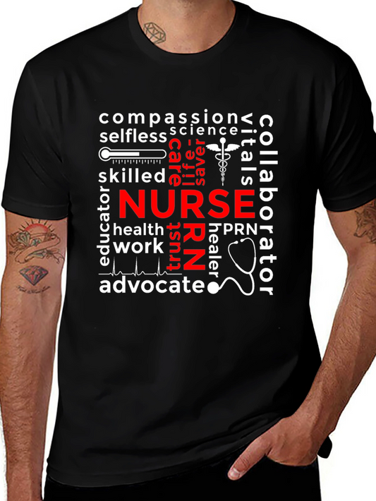 Nurse Word Collage Graphic Tee
