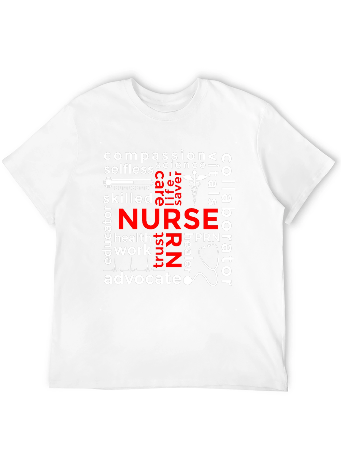 Nurse Word Collage Graphic Tee