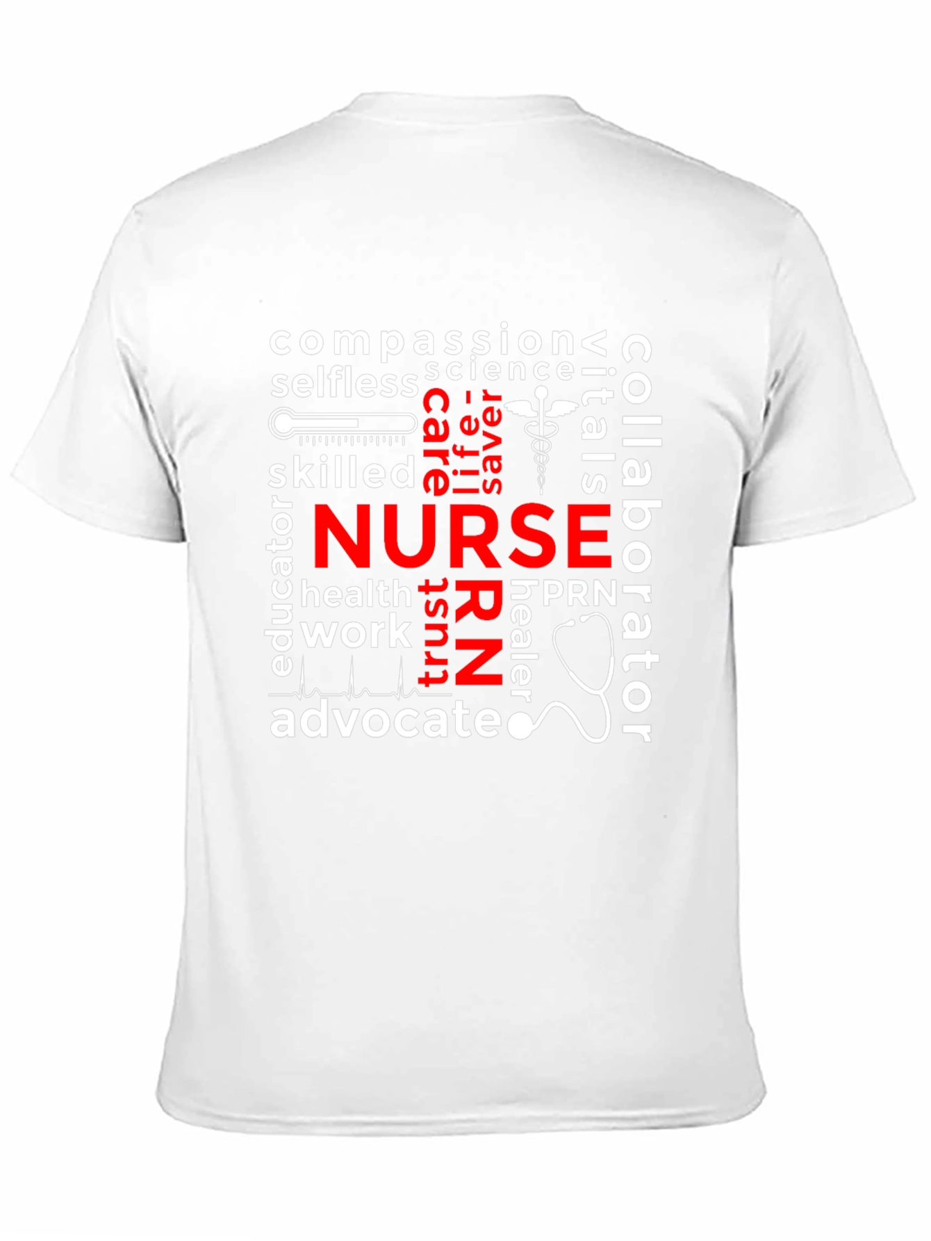 Nurse Word Collage Graphic Tee
