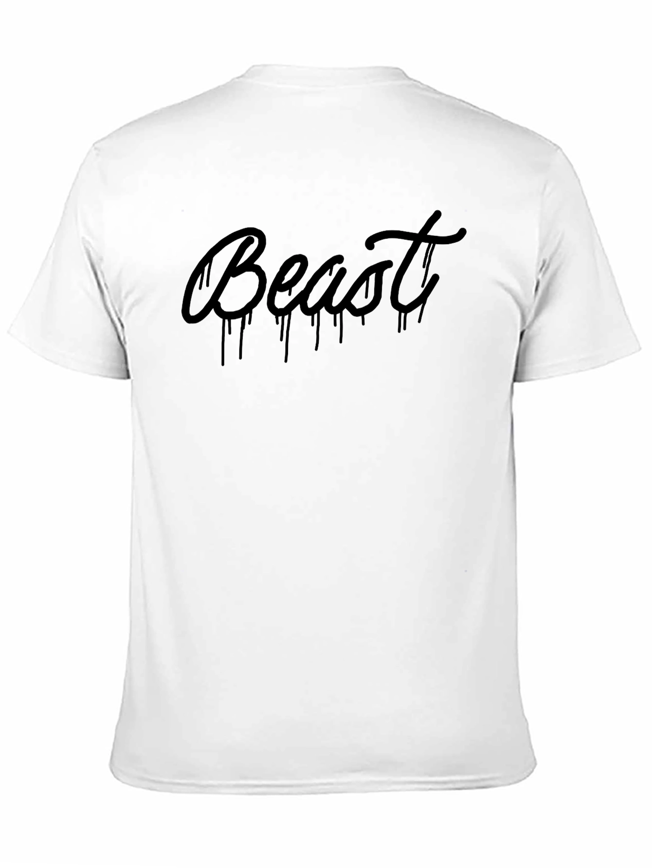 Mens Black Beast Graphic Tee - Stylish & Edgy