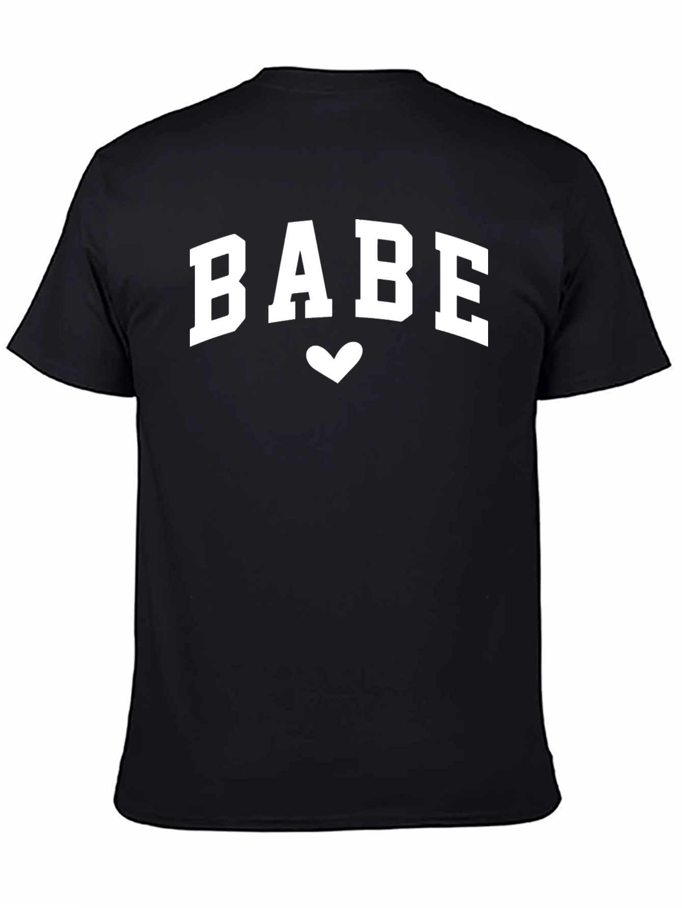 BABE Heart Graphic Tee - Trendy Casual Top