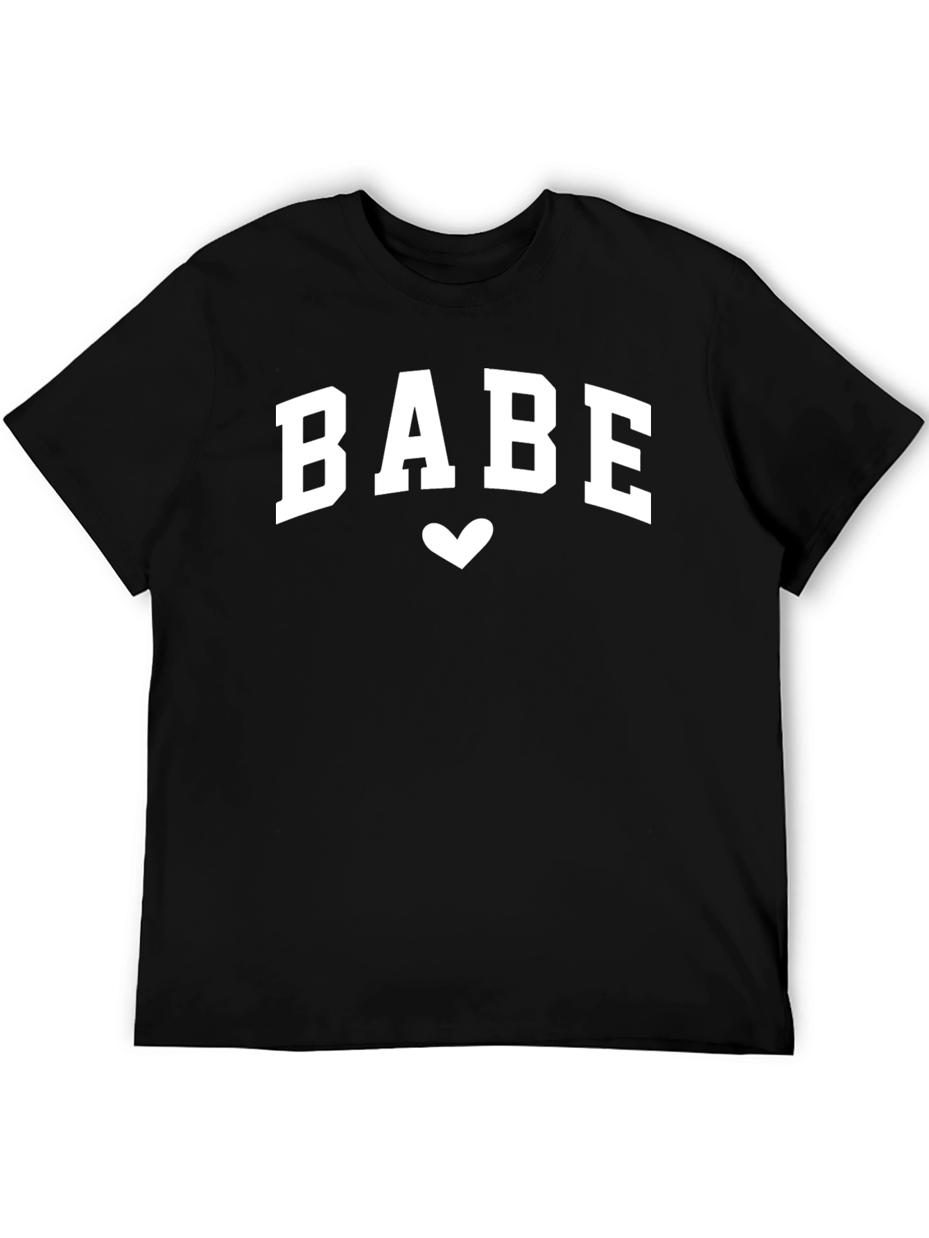 BABE Heart Graphic Tee - Trendy Casual Top