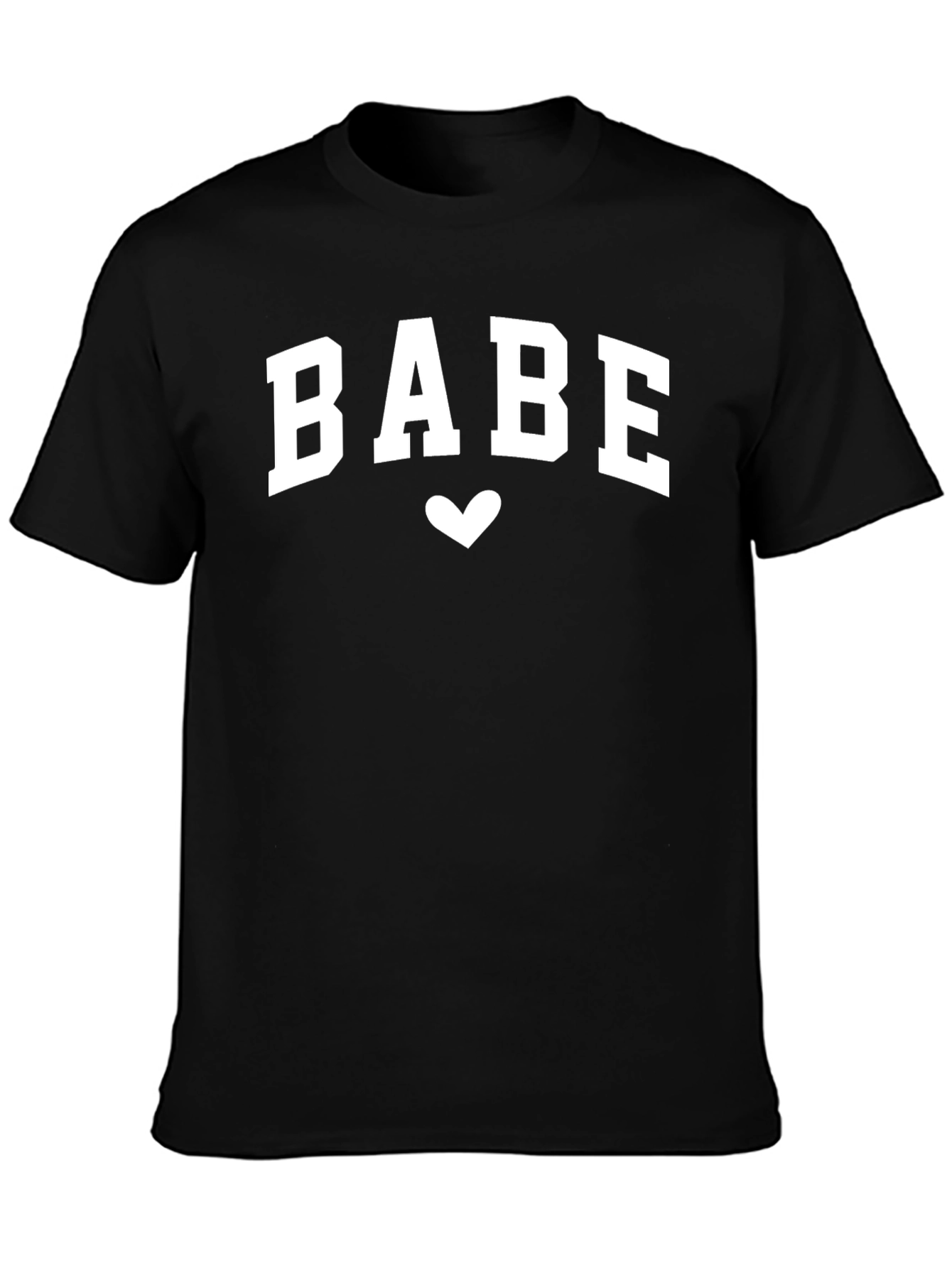 BABE Heart Graphic Tee - Trendy Casual Top