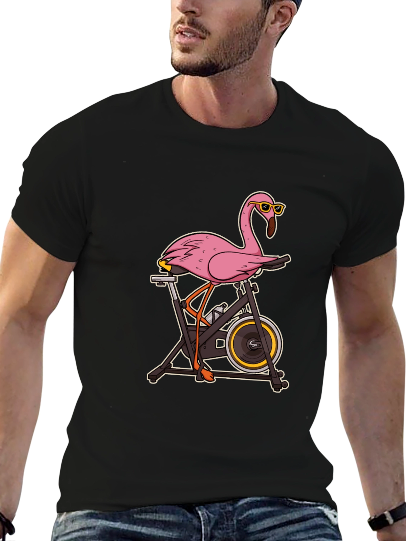 Flamingo Spin Class T-Shirt