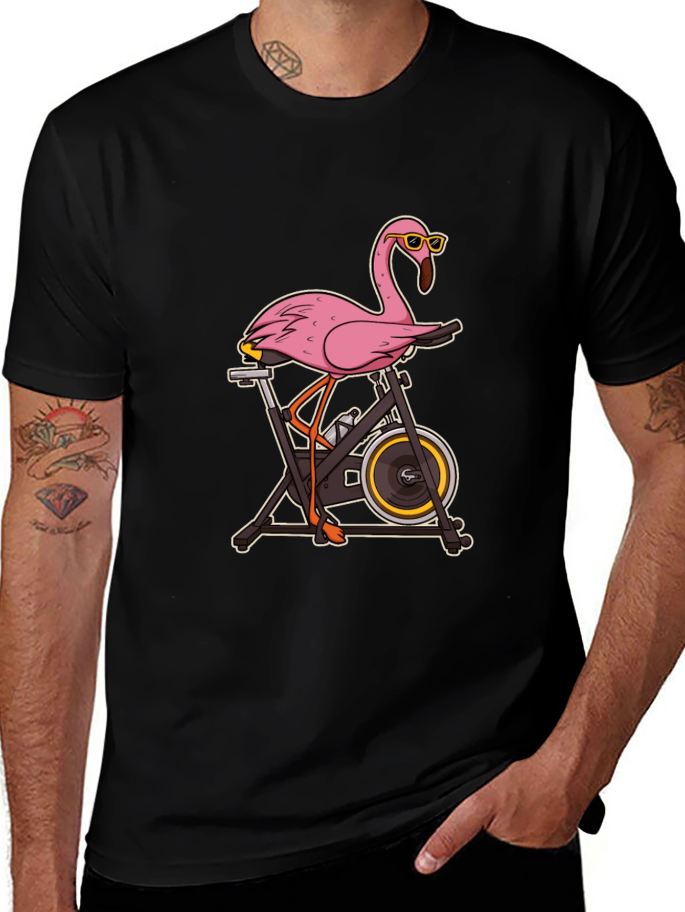 Flamingo Spin Class T-Shirt