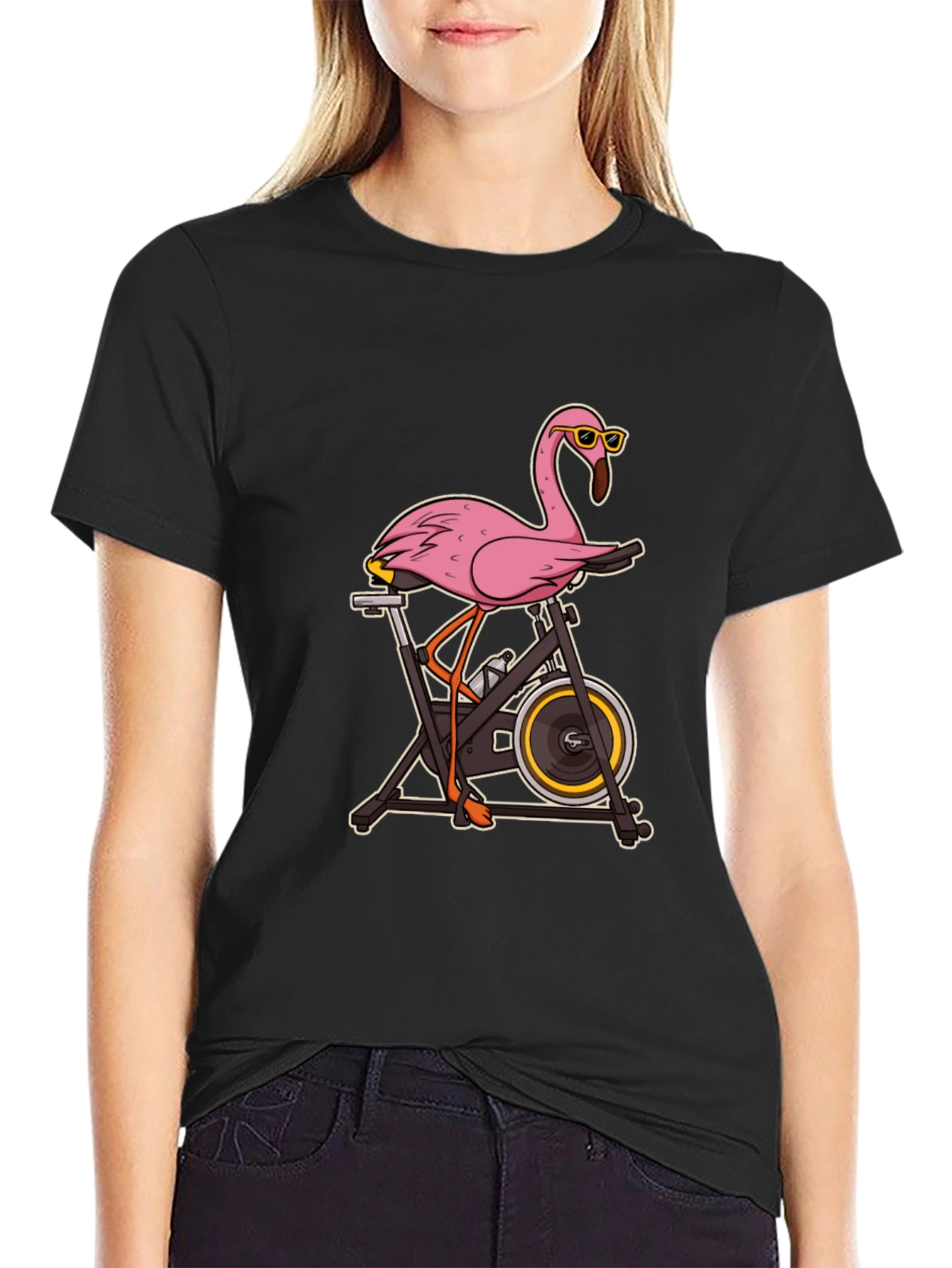 Flamingo Spin Class T-Shirt