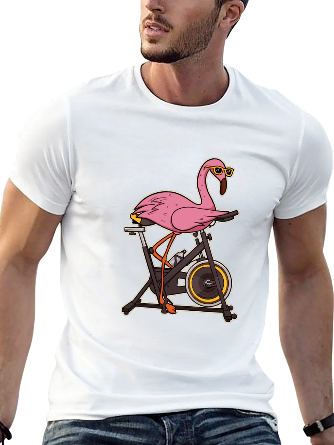 Flamingo Spin Class T-Shirt