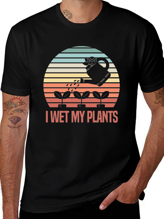 I Wet My Plants Graphic Tee - Gardener Humor