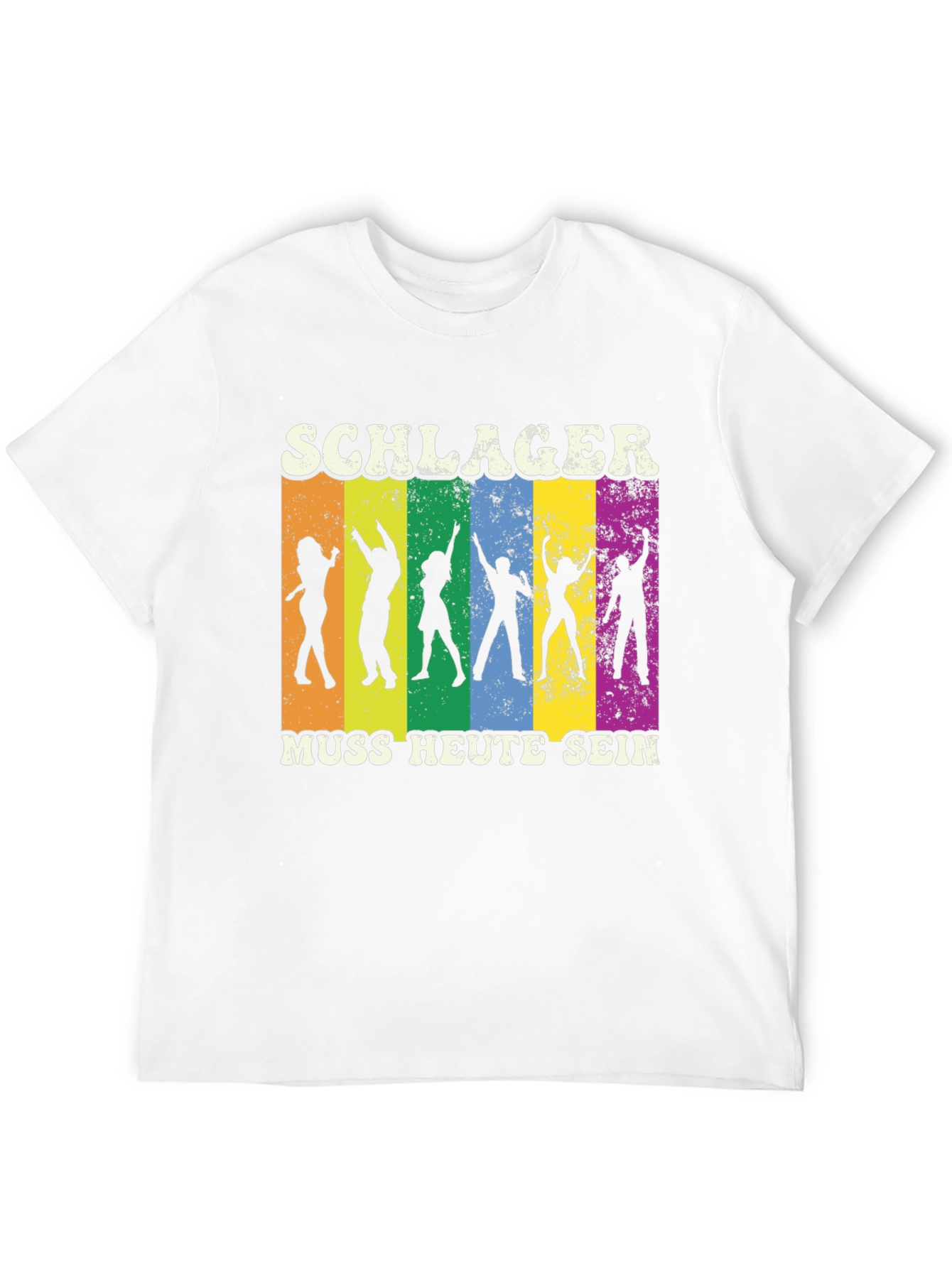 Schlager Muss Heute Sein Black Graphic T-Shirt