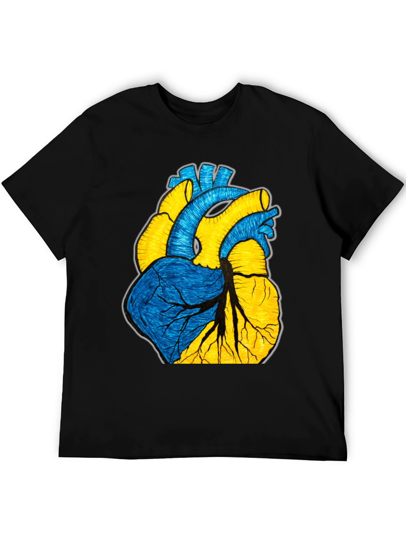 Ukraine Heart Graphic Tee - Show Your Support!