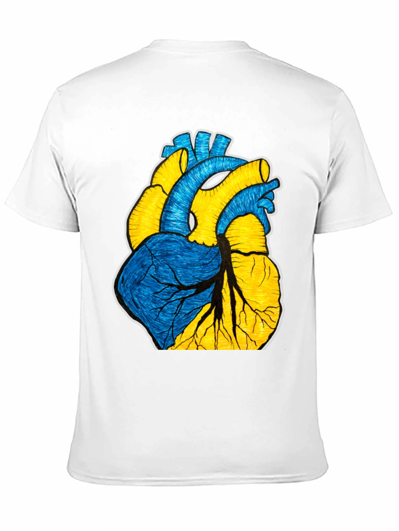 Ukraine Heart Graphic Tee - Show Your Support!