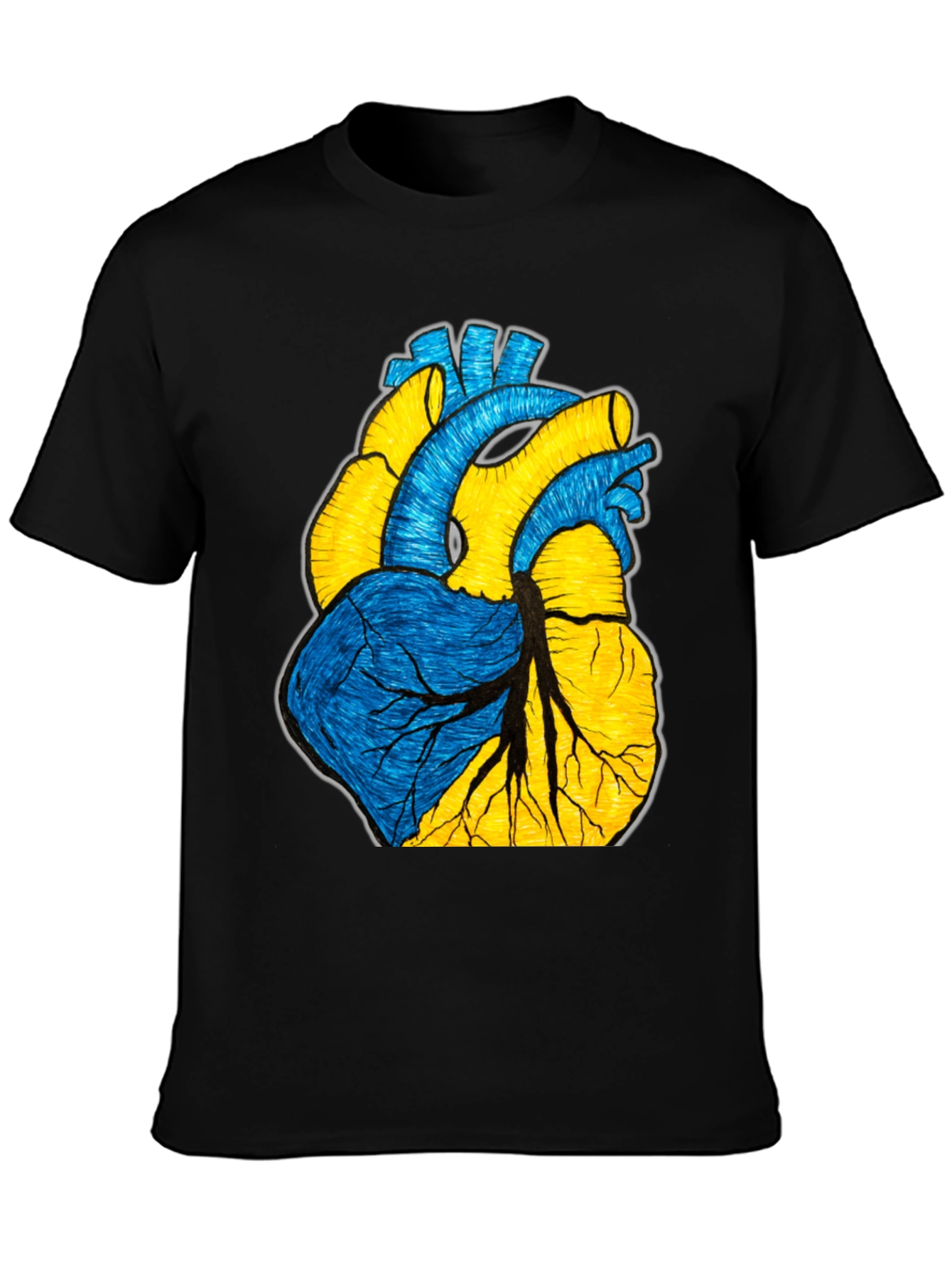 Ukraine Heart Graphic Tee - Show Your Support!