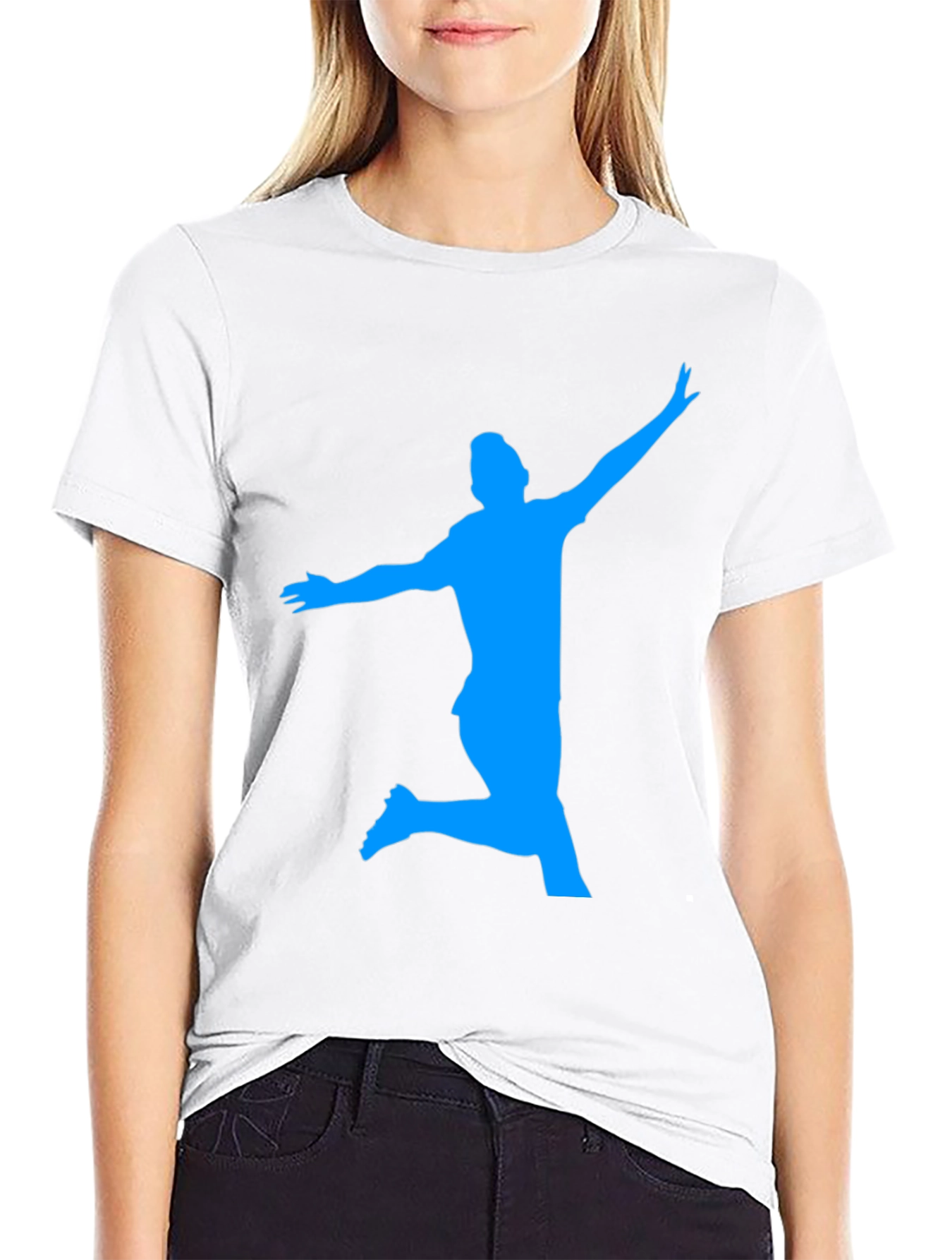 Silhouette Soccer T-Shirt - Black