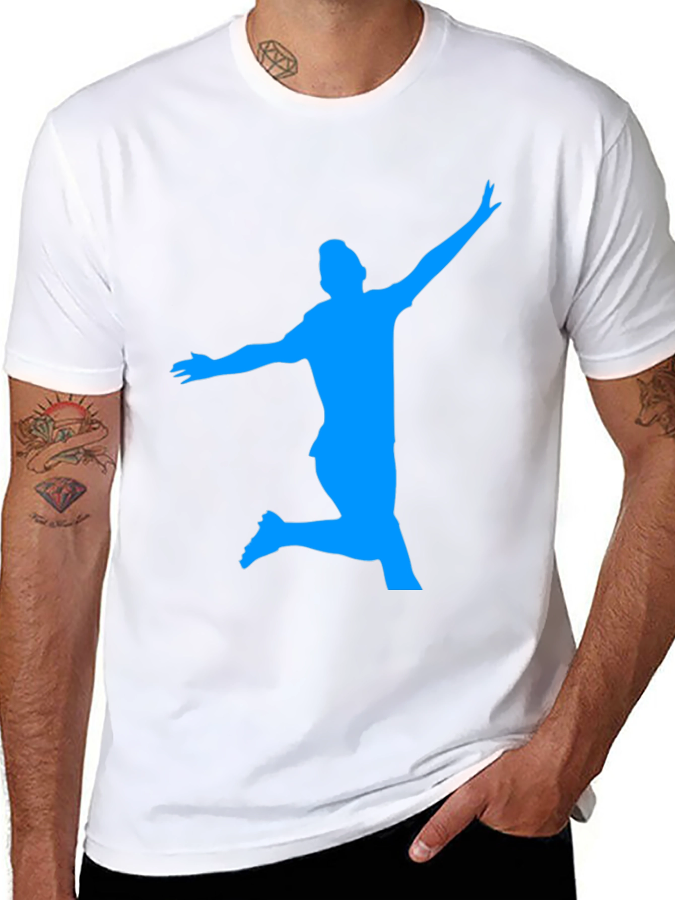 Silhouette Soccer T-Shirt - Black