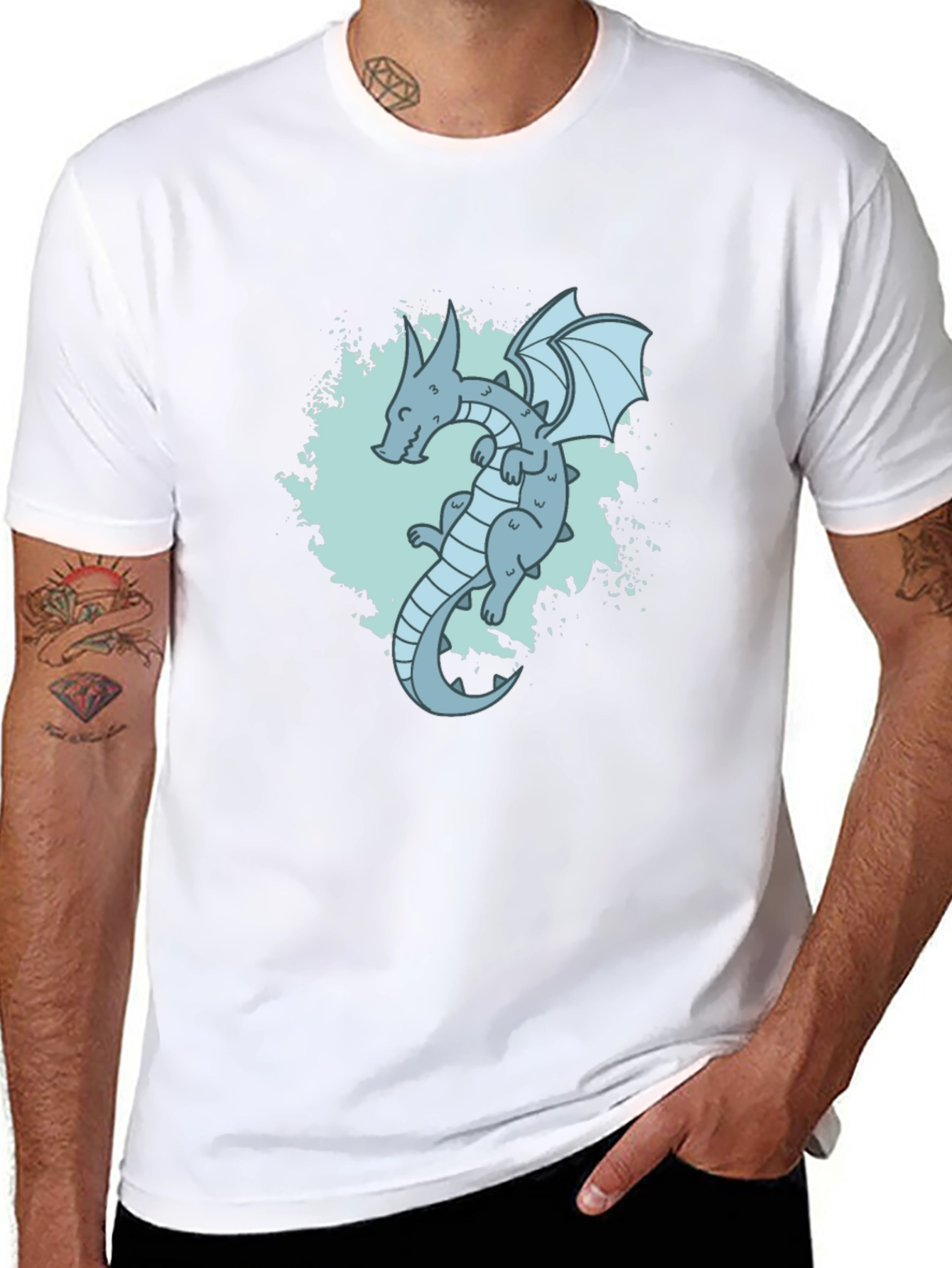 Dragon T-Shirt - Black Cotton Tee