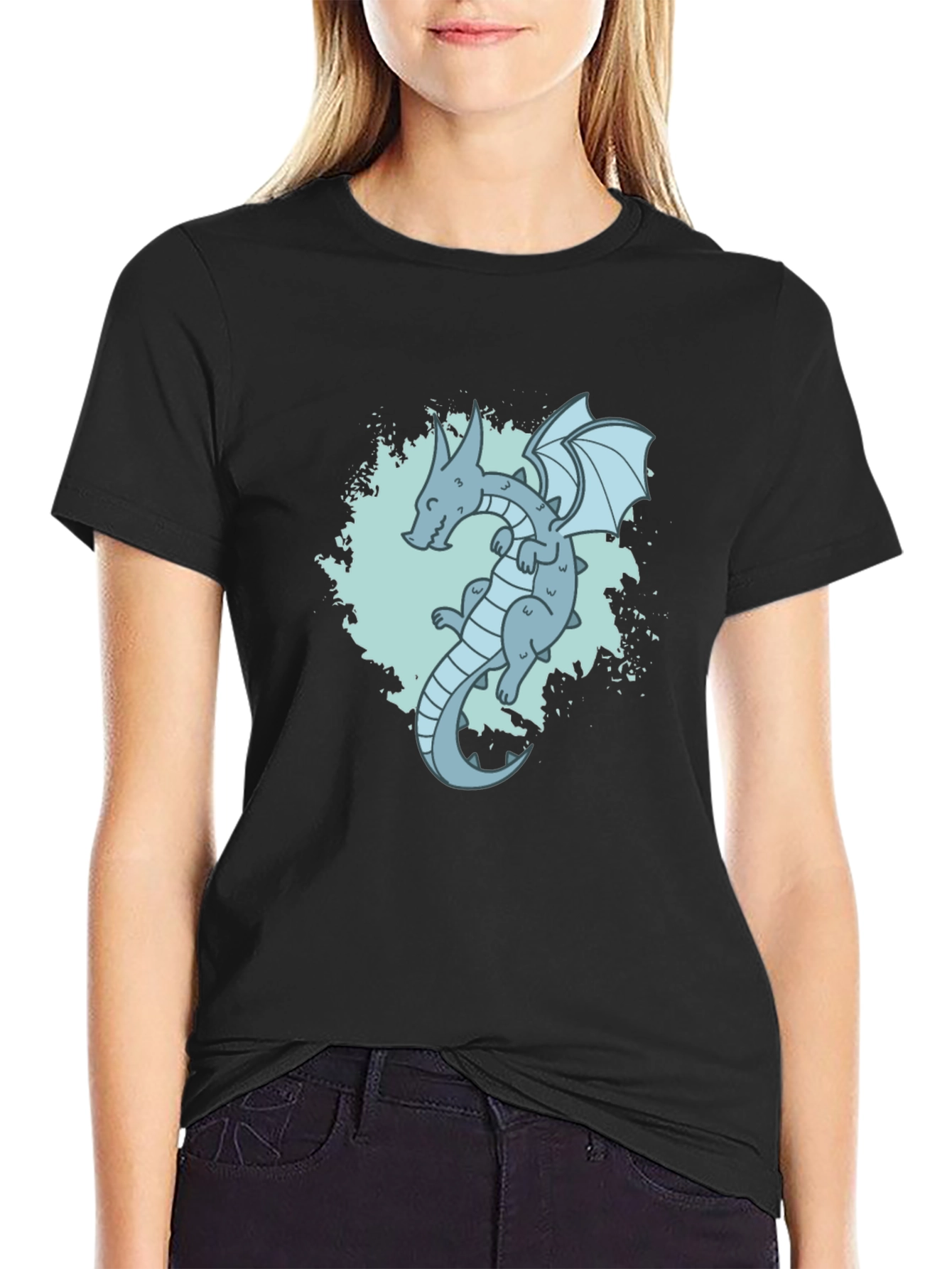 Dragon T-Shirt - Black Cotton Tee