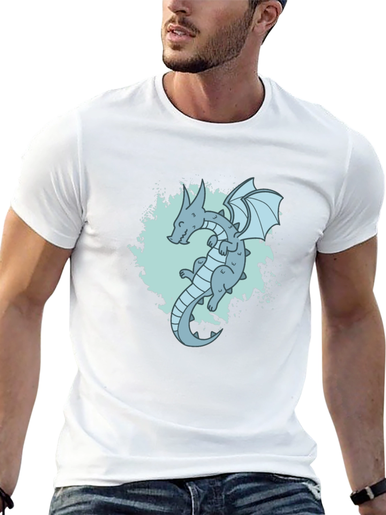 Dragon T-Shirt - Black Cotton Tee