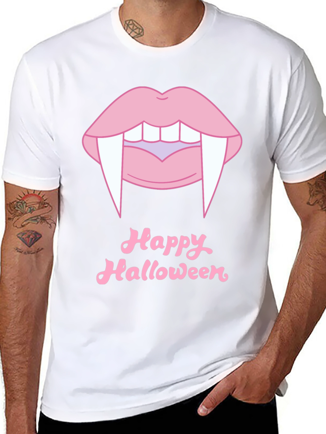 Happy Halloween Vampire Lips T-Shirt