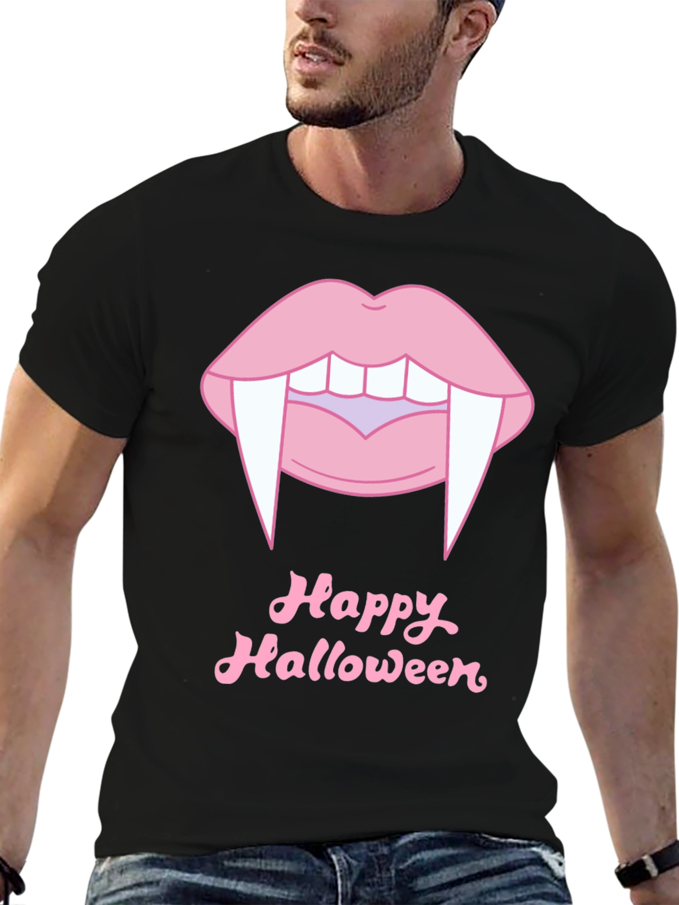 Happy Halloween Vampire Lips T-Shirt
