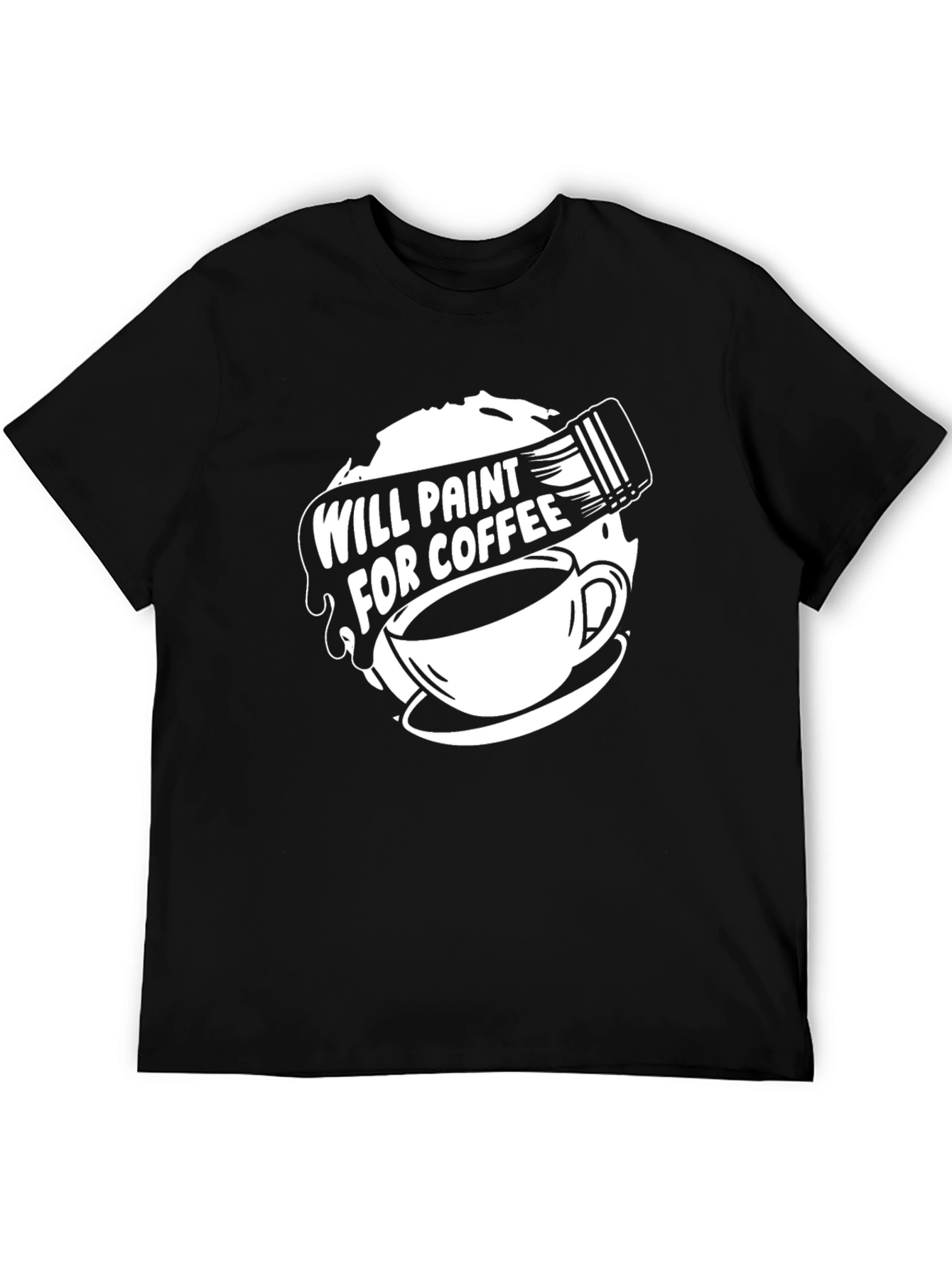 Will Paint for Coffee Graphic Tee