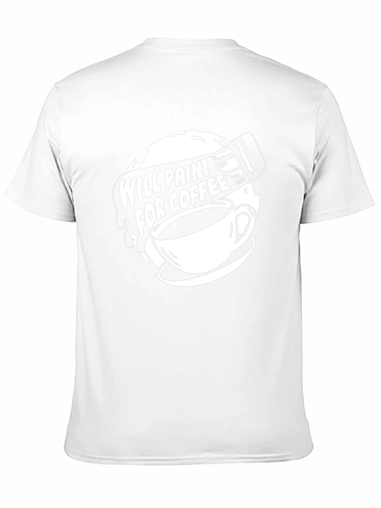 Will Paint for Coffee Graphic Tee