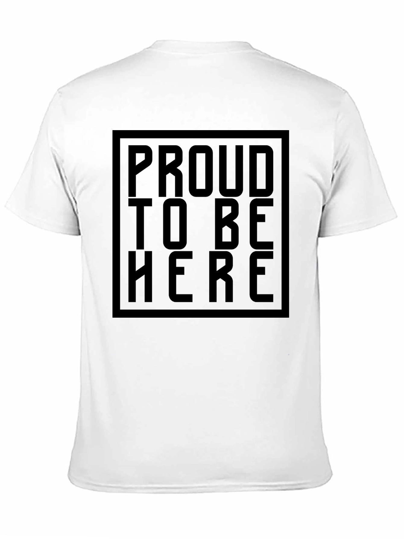 Proud To Be Here Black Graphic Tee