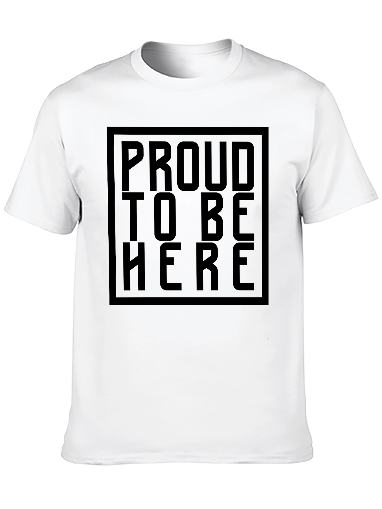 Proud To Be Here Black Graphic Tee