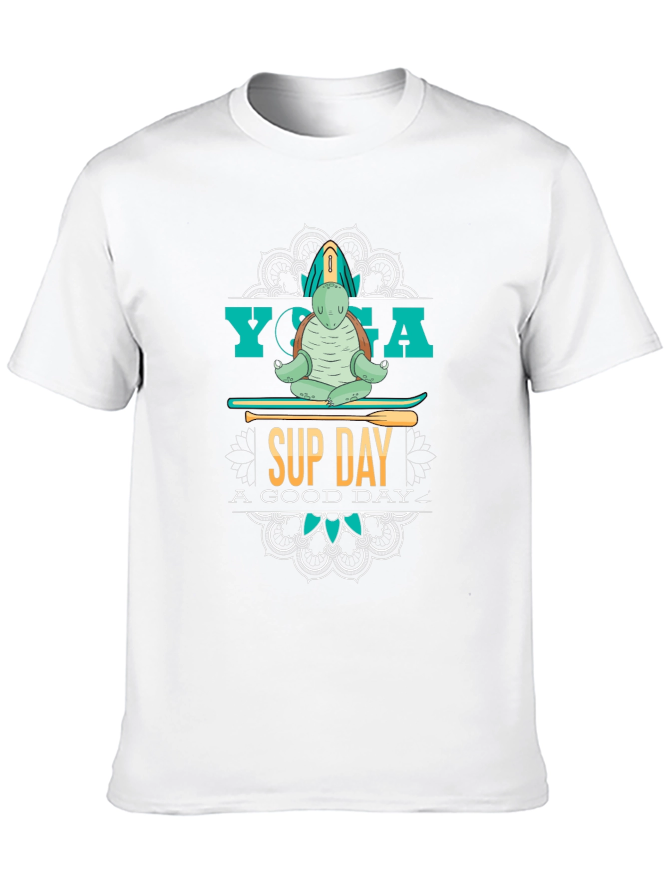 Yoga Sup Day Turtle T-Shirt - Relax and Enjoy!