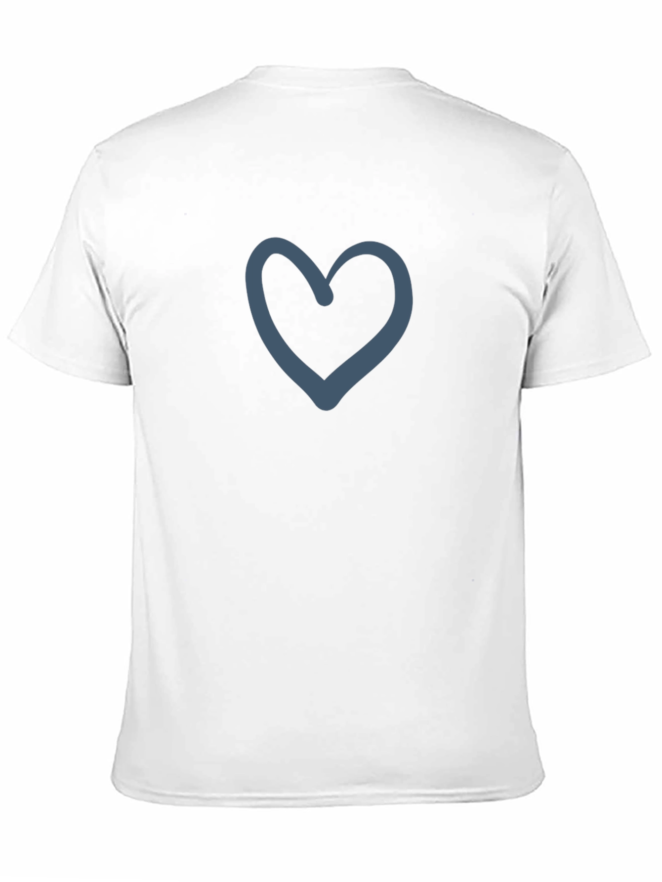 Heart Graphic Black T-Shirt Casual Style