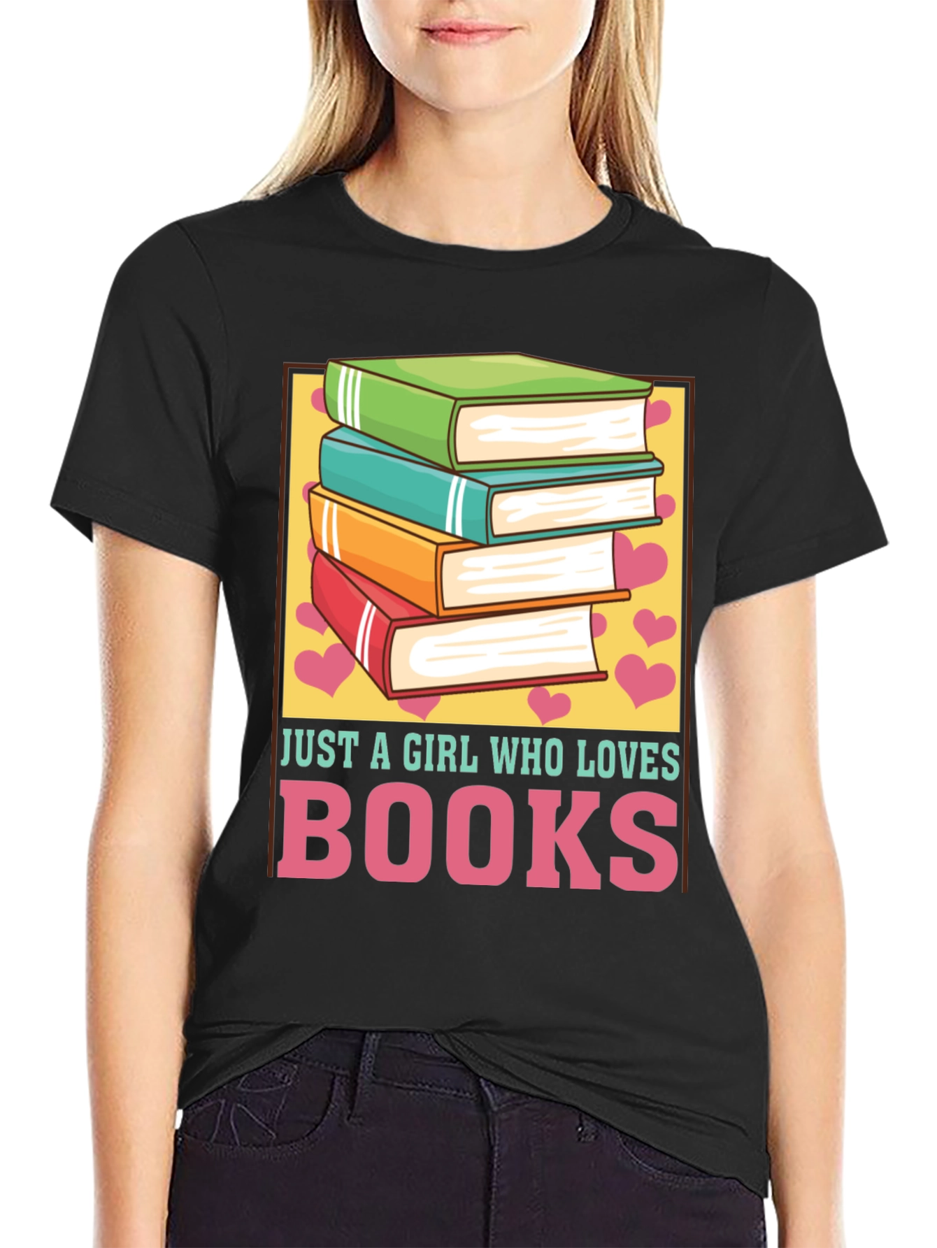 Just A Girl Who Loves Books T-Shirt