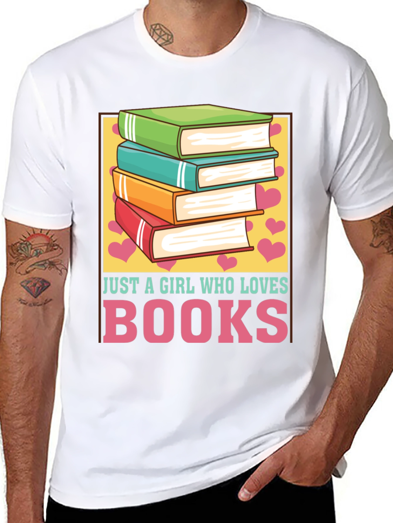 Just A Girl Who Loves Books T-Shirt
