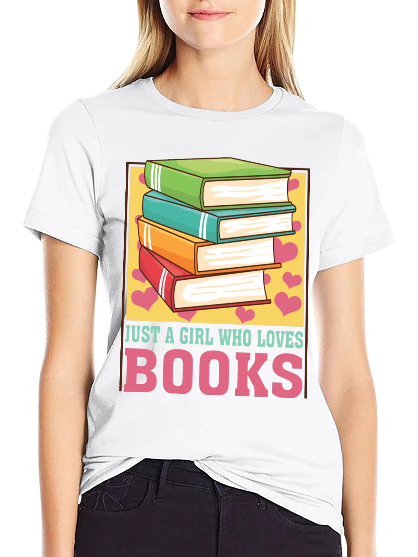 Just A Girl Who Loves Books T-Shirt