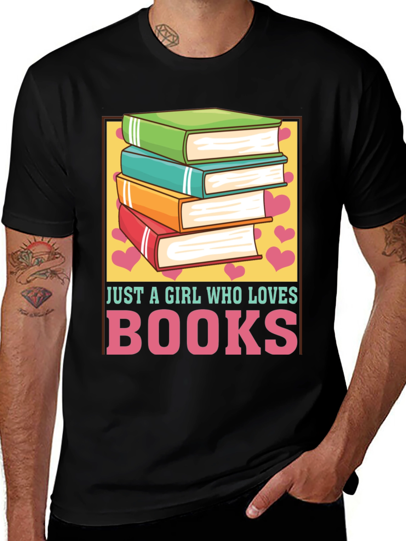 Just A Girl Who Loves Books T-Shirt