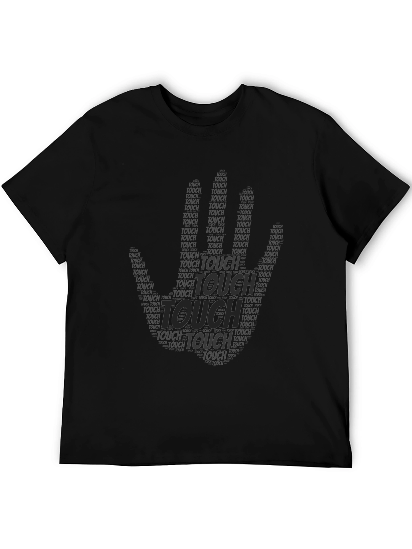 Black Touch Graphic Print T-Shirt