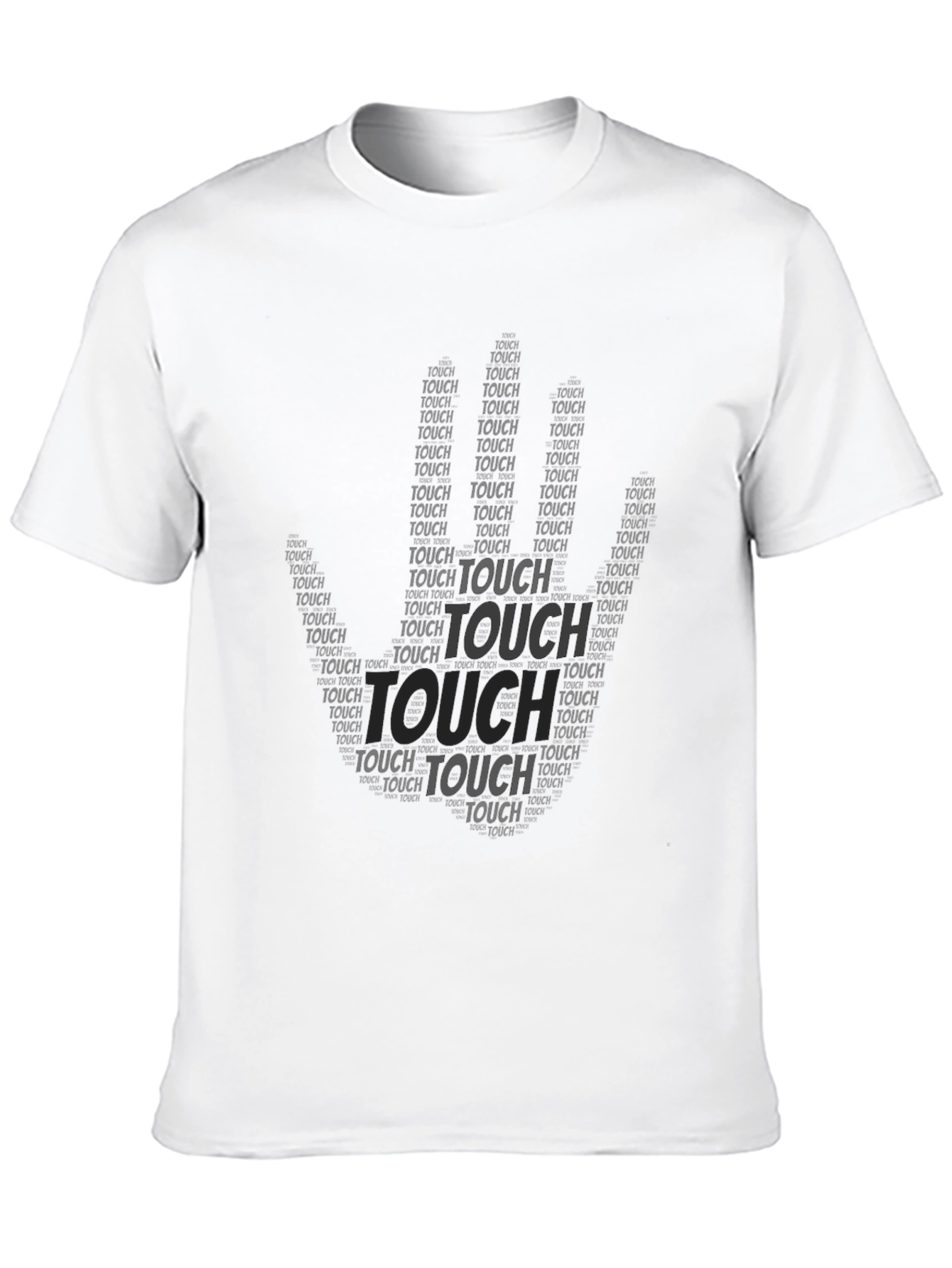 Black Touch Graphic Print T-Shirt