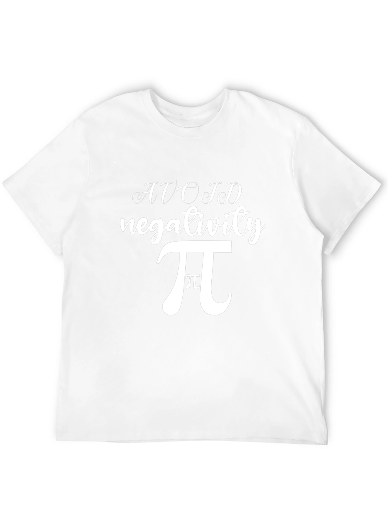 Avoid Negativity Funny Math Pi Symbol T-Shirt