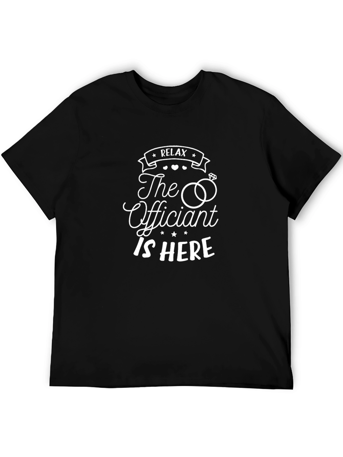 The Officiant is Here Funny Wedding T-Shirt
