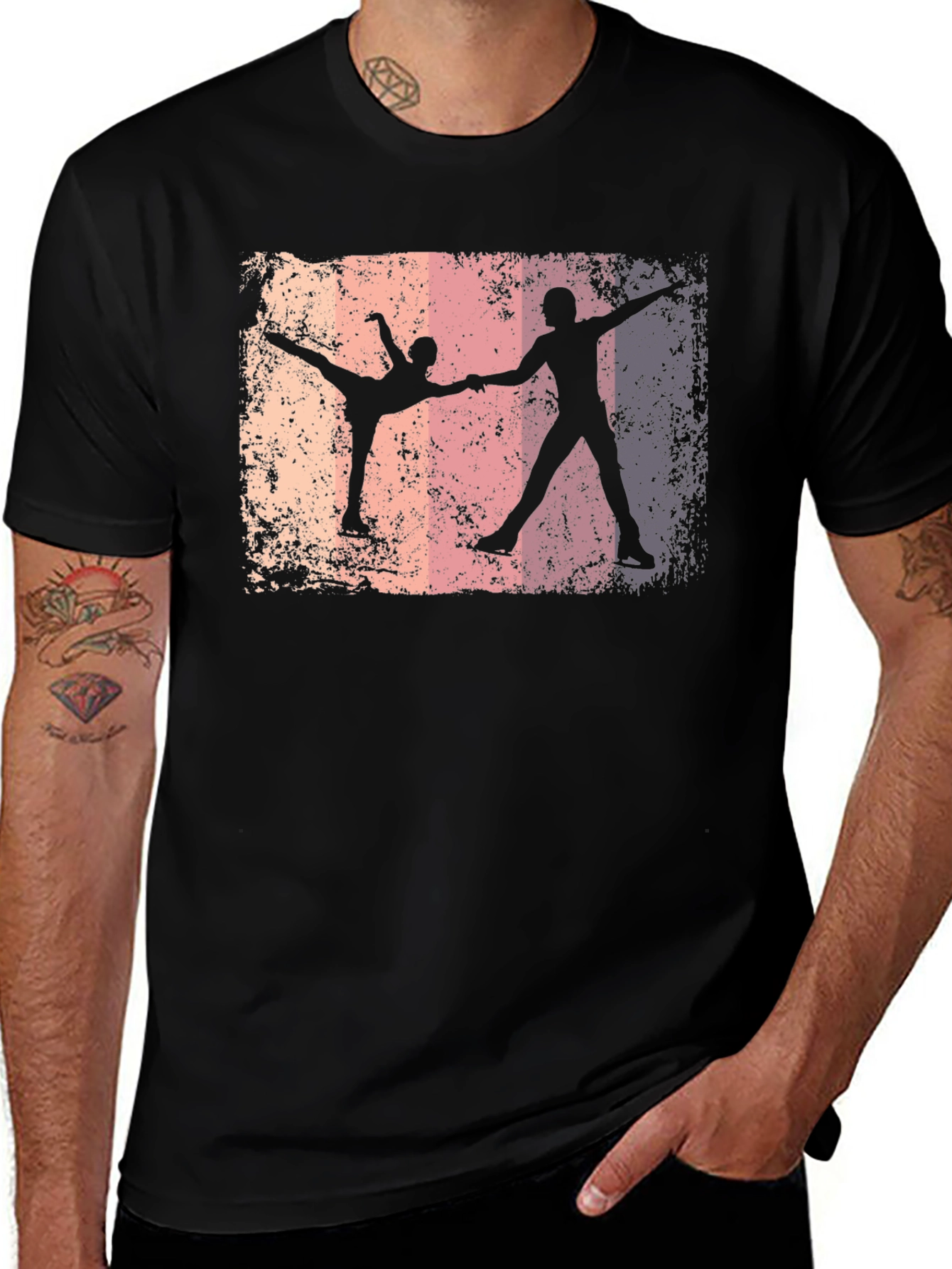 Ice Skating Silhouette T-Shirt