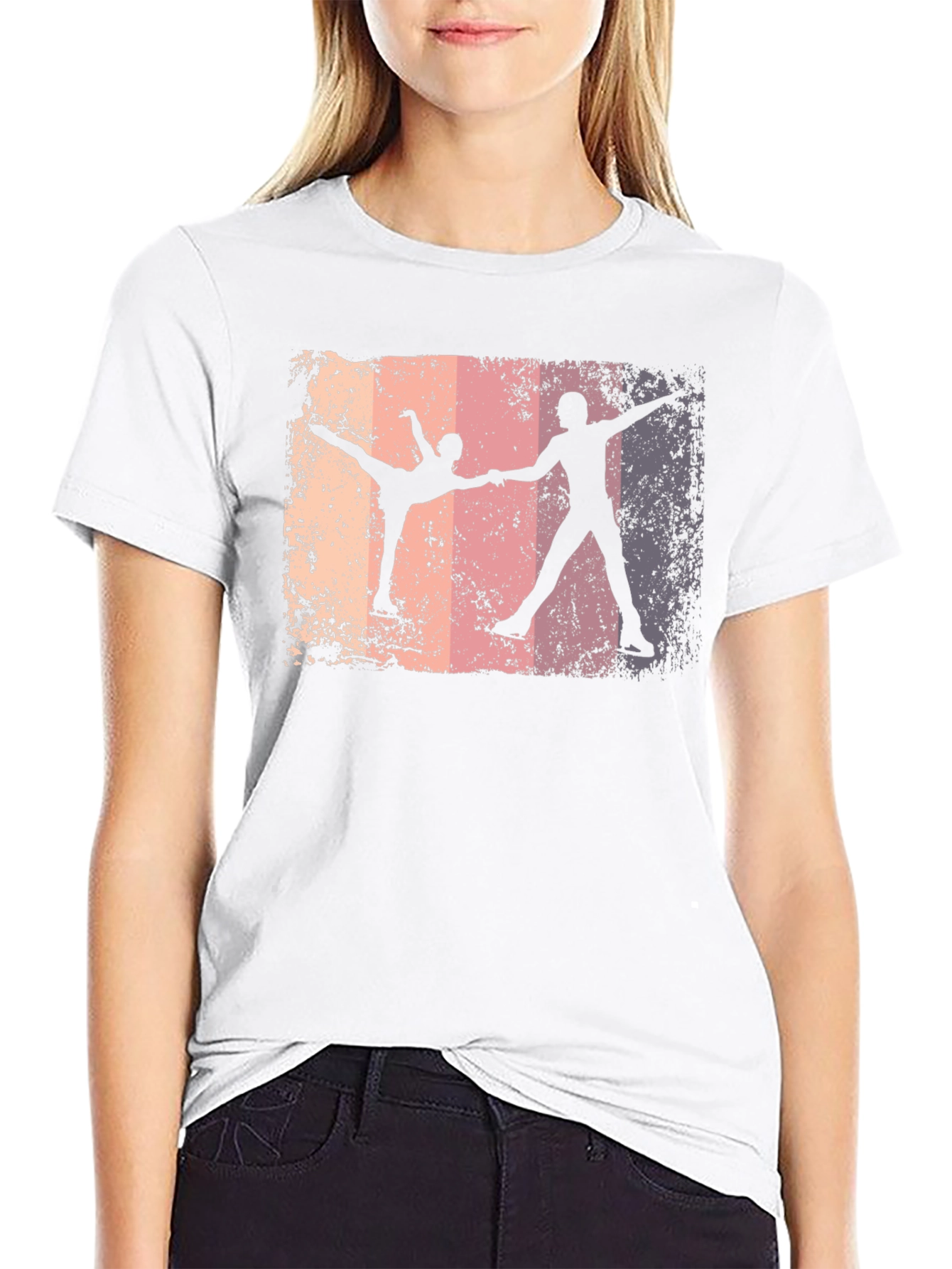 Ice Skating Silhouette T-Shirt
