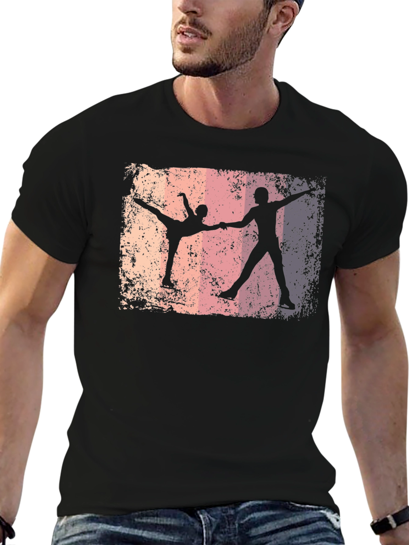 Ice Skating Silhouette T-Shirt