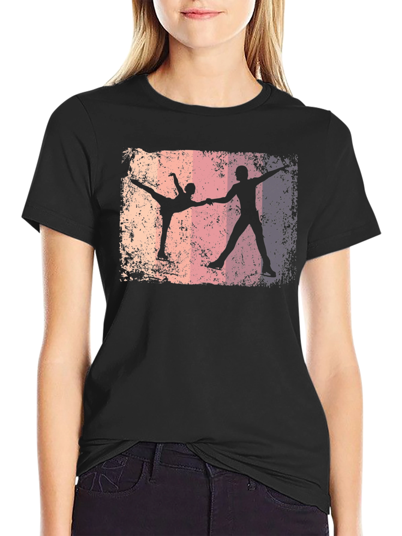 Ice Skating Silhouette T-Shirt