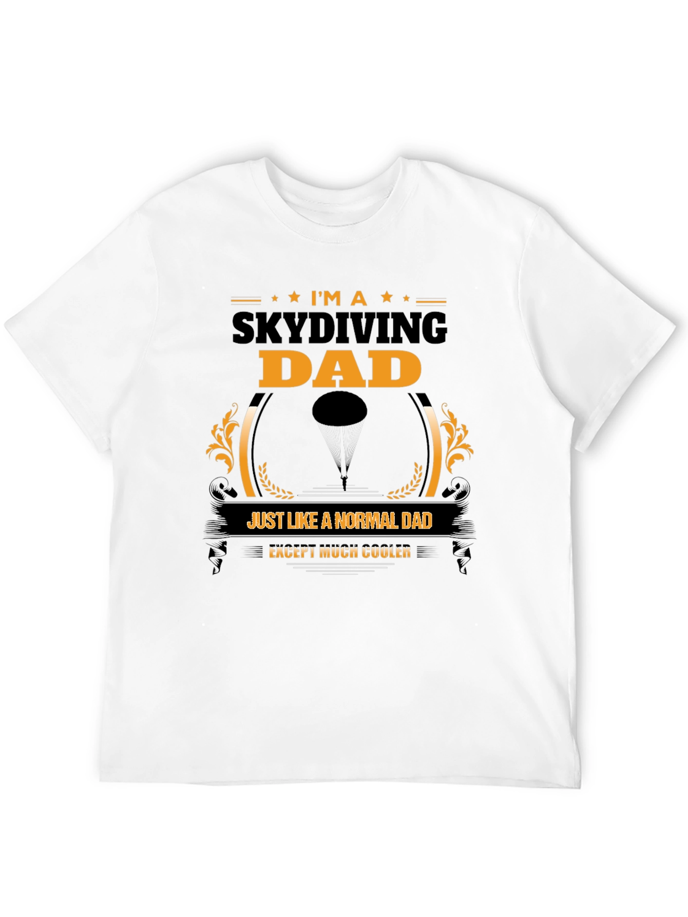 Skydiving Dad Graphic Tee - Cool Fathers Day Gift