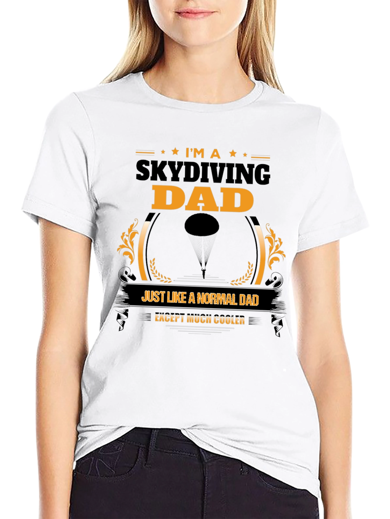 Skydiving Dad Graphic Tee - Cool Fathers Day Gift