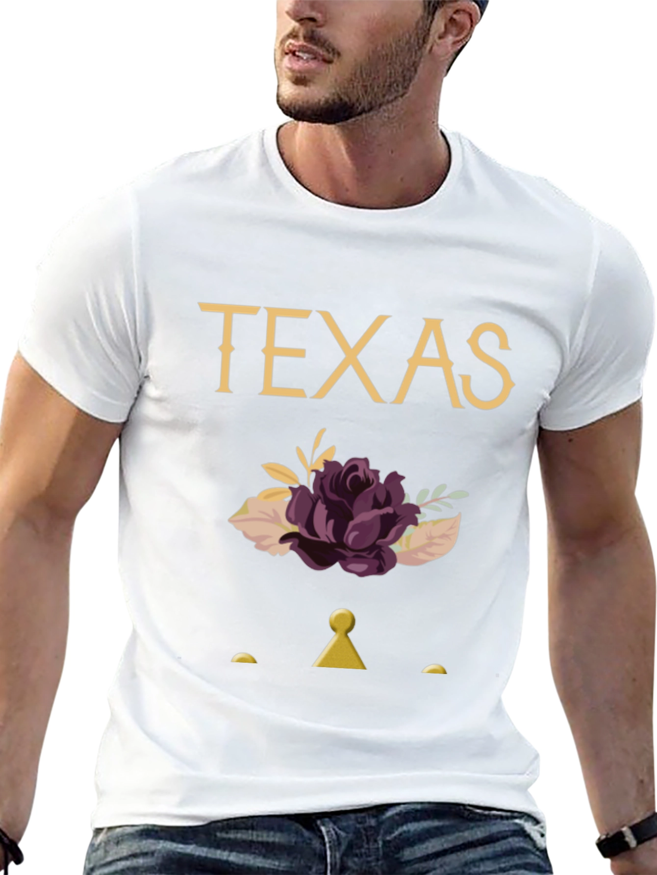 Texas Floral Graphic Tee - Unique State Pride