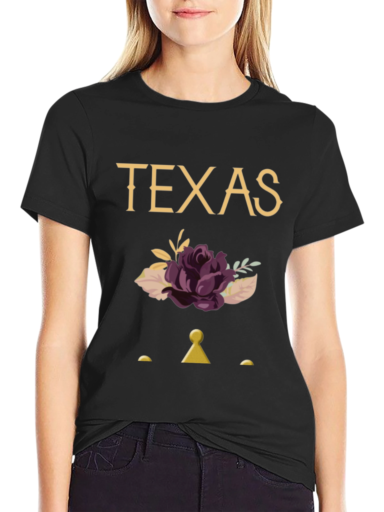 Texas Floral Graphic Tee - Unique State Pride