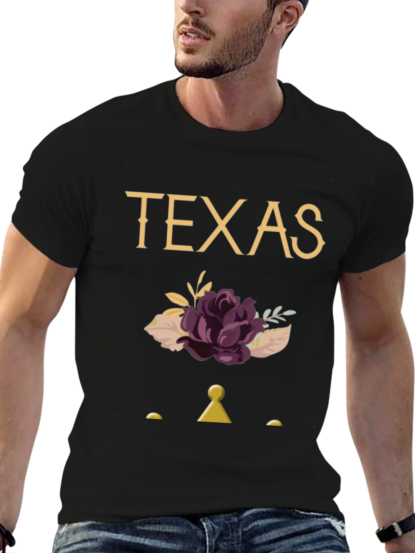 Texas Floral Graphic Tee - Unique State Pride