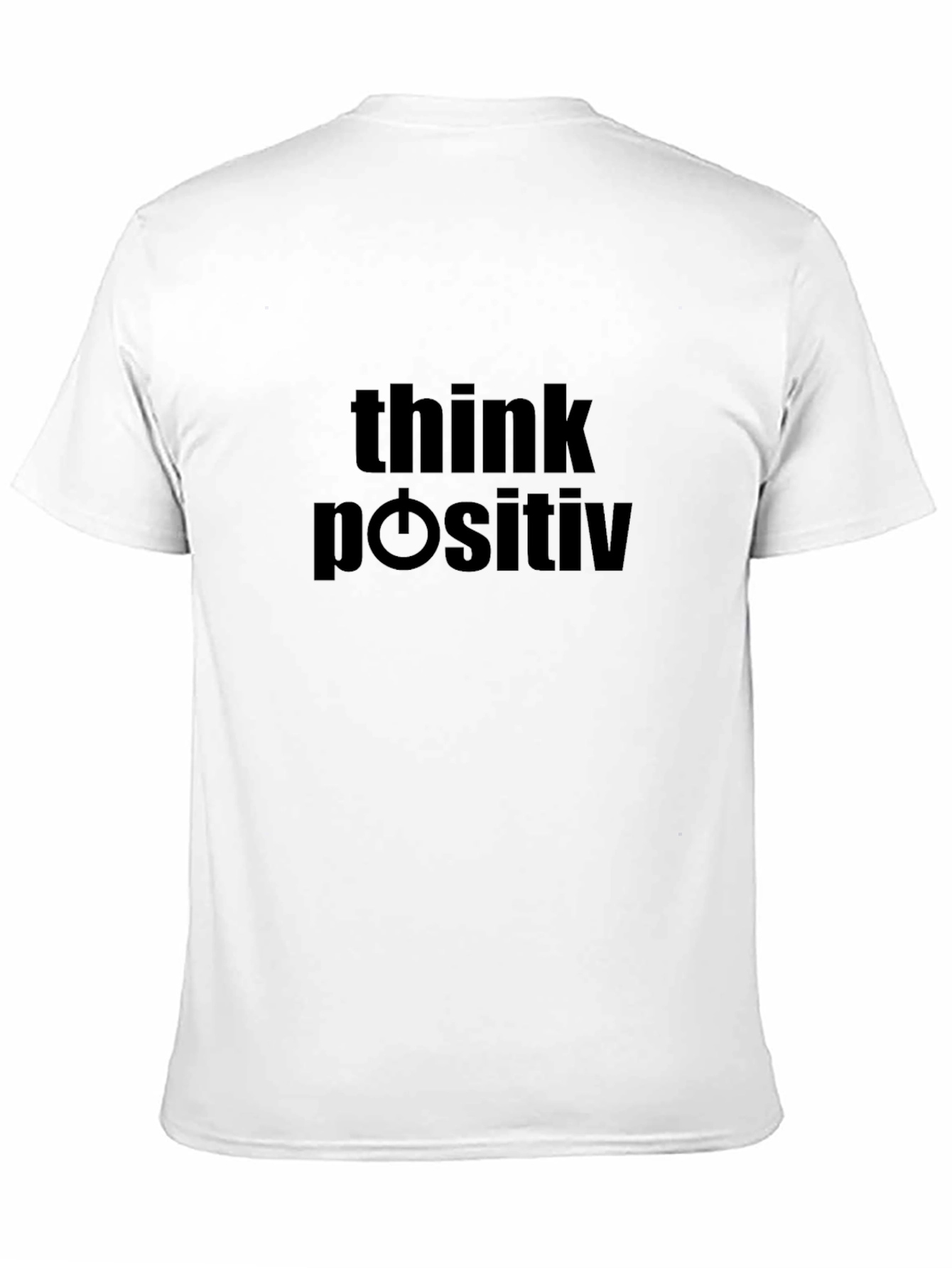 Think Positive Graphic Tee - Black Casual T-Shirt