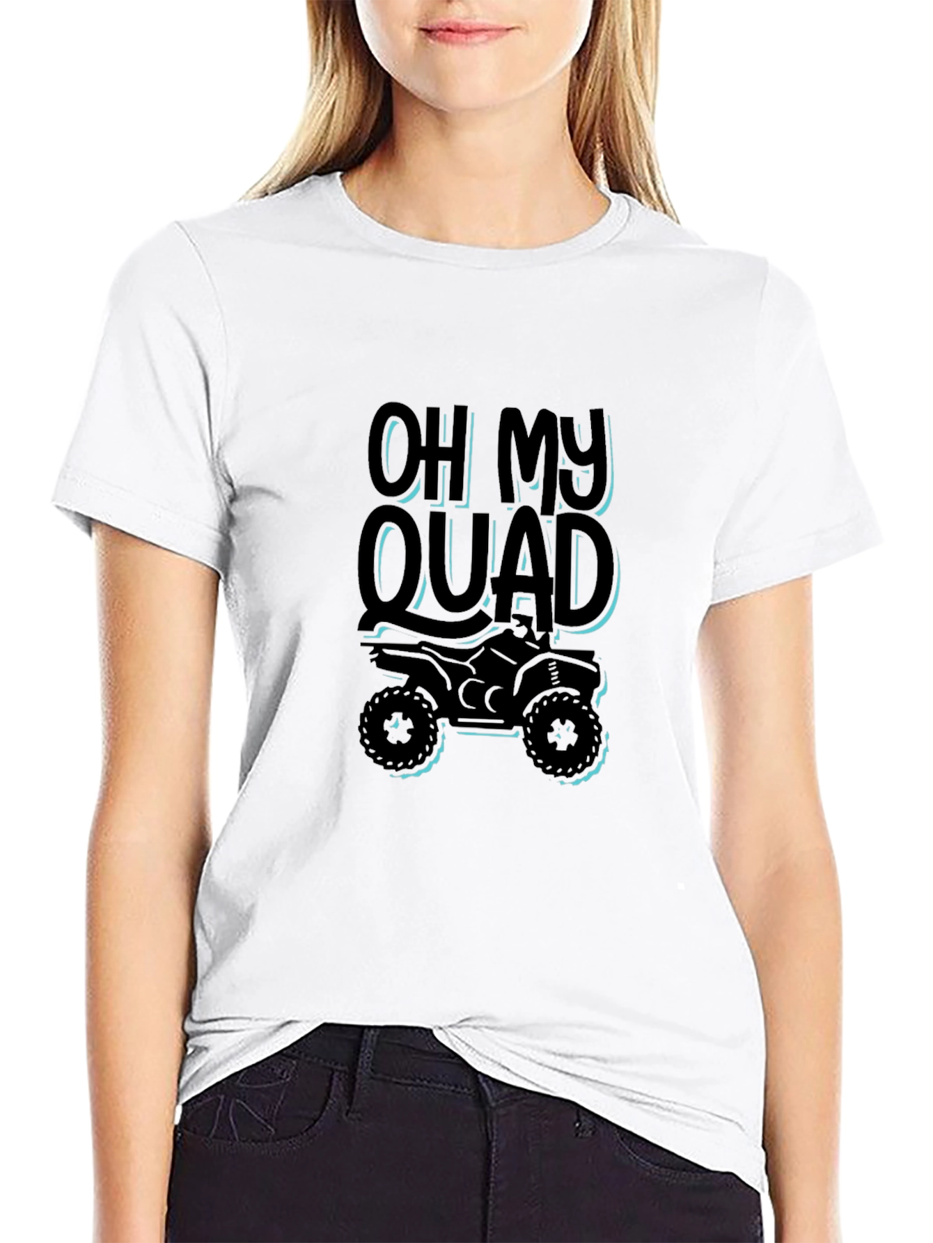 Oh My Quad Black T-Shirt - ATV Rider Gift