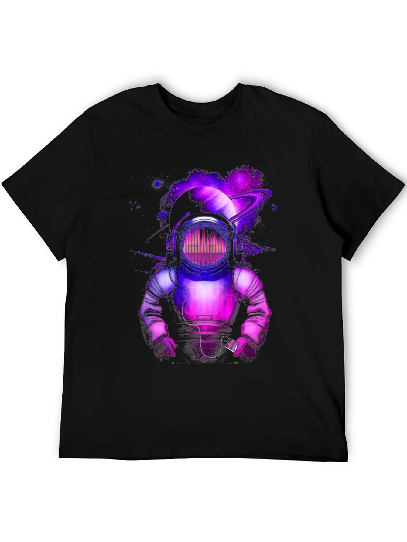 Cosmic DJ Astronaut Graphic Tee