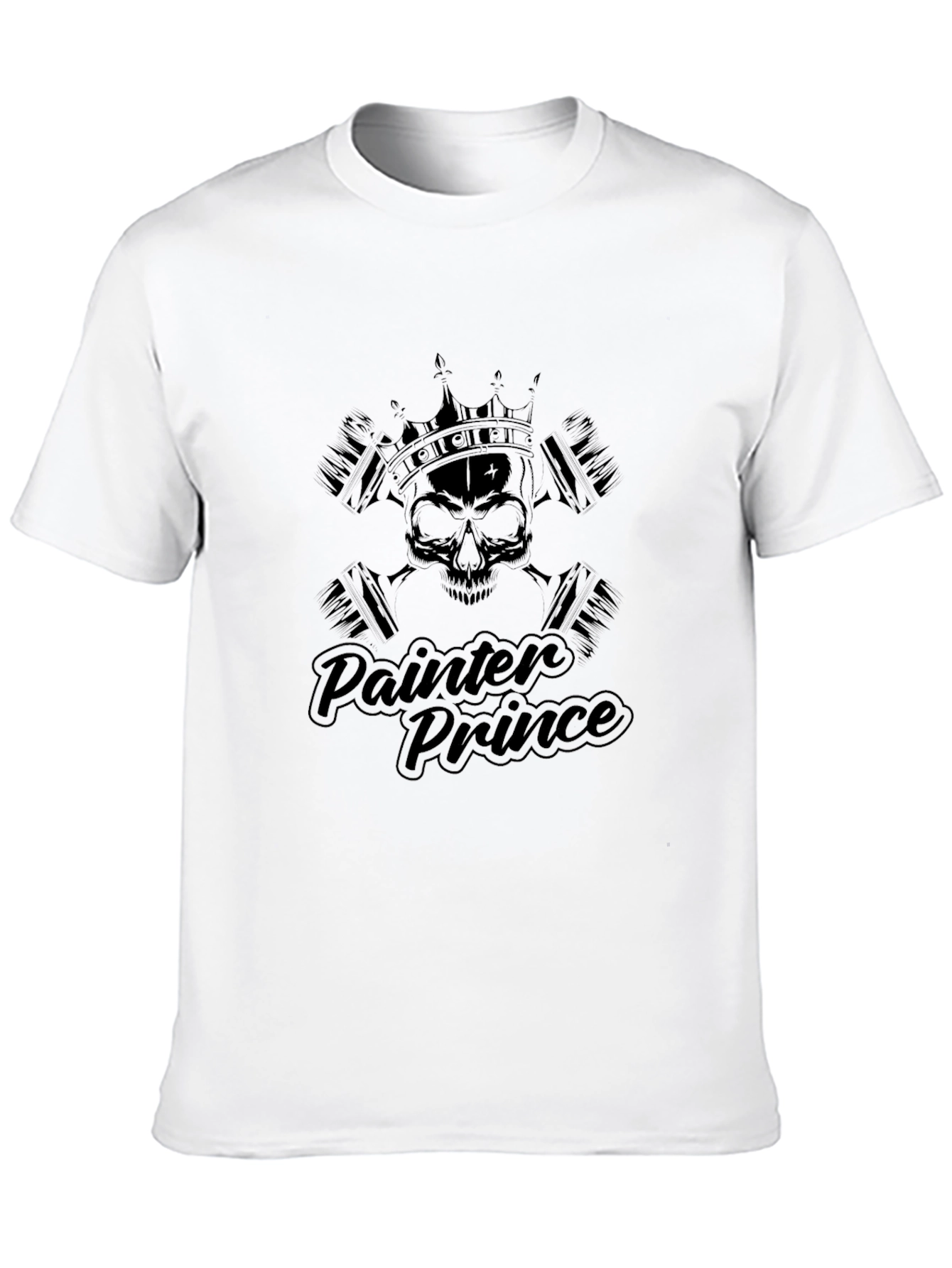 Painter Prince T-Shirt - Skull Crown Design